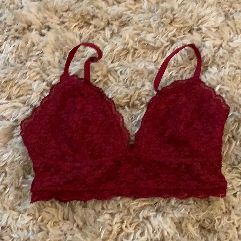 Burgundy bralette